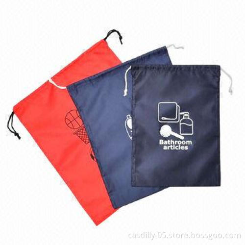 Drawstring bag, made of nylon, customized colors are accepted